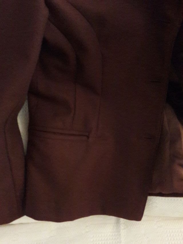 Blazer estructurada paño marrón