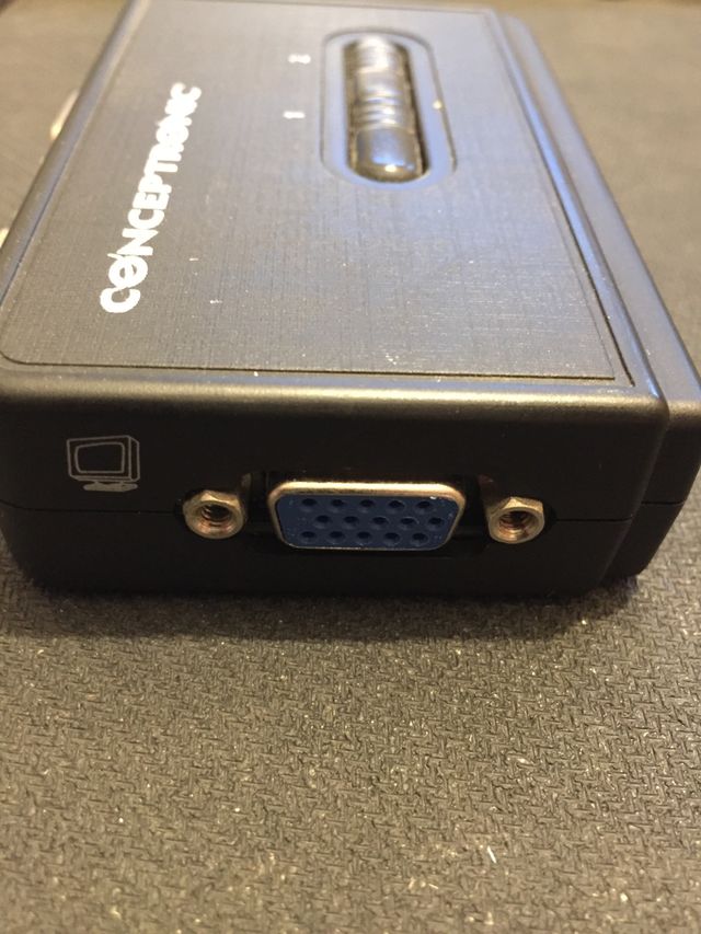 Switch KVM USB con Audio. 2 puertos.