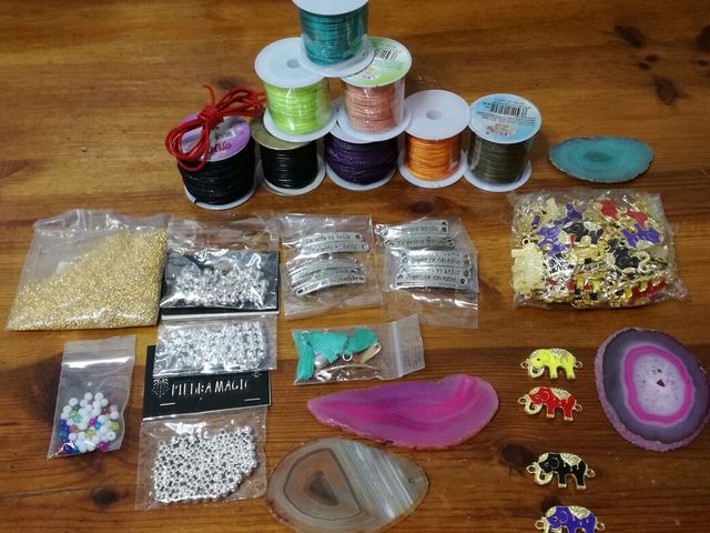 Lote Abalorios pulsera