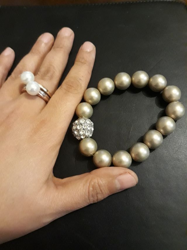 Anillos apilables y pulsera C&A nuevos