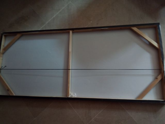 Cuadro lienzo decorativo flores color plata