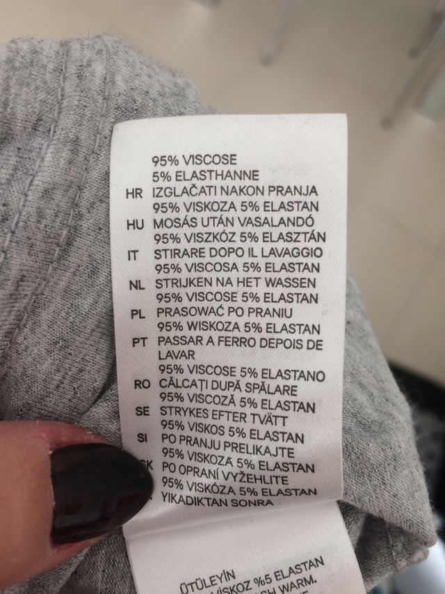 Vestido gris manga 3/4