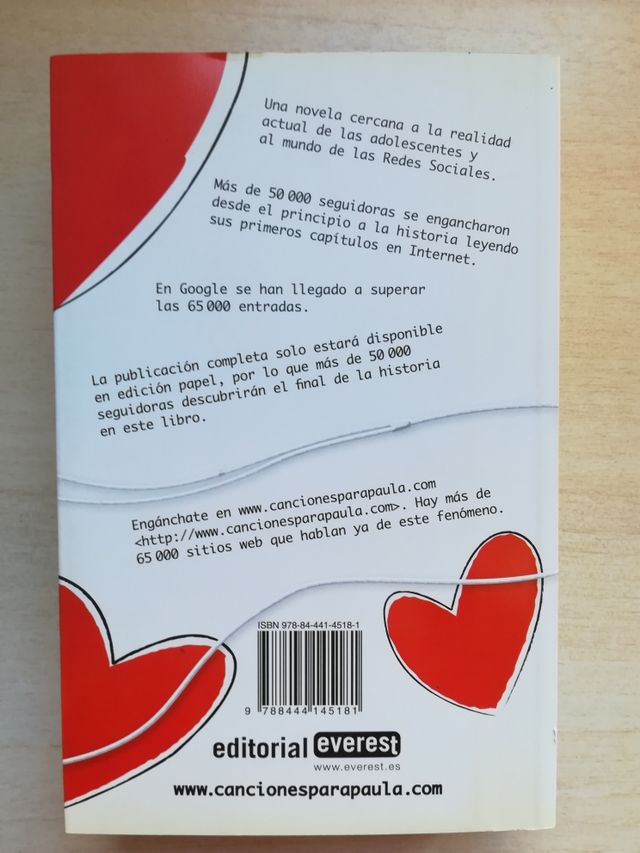 Libro: Canciones para Paula