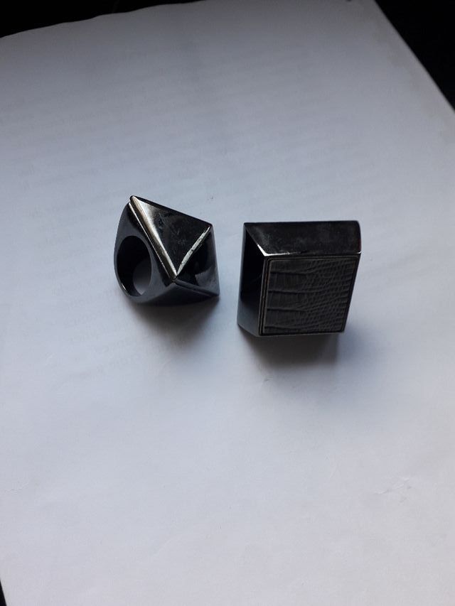 2 Anillos maxi de Mango