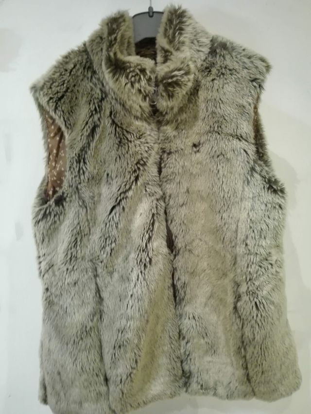 Chaleco piel niña chica