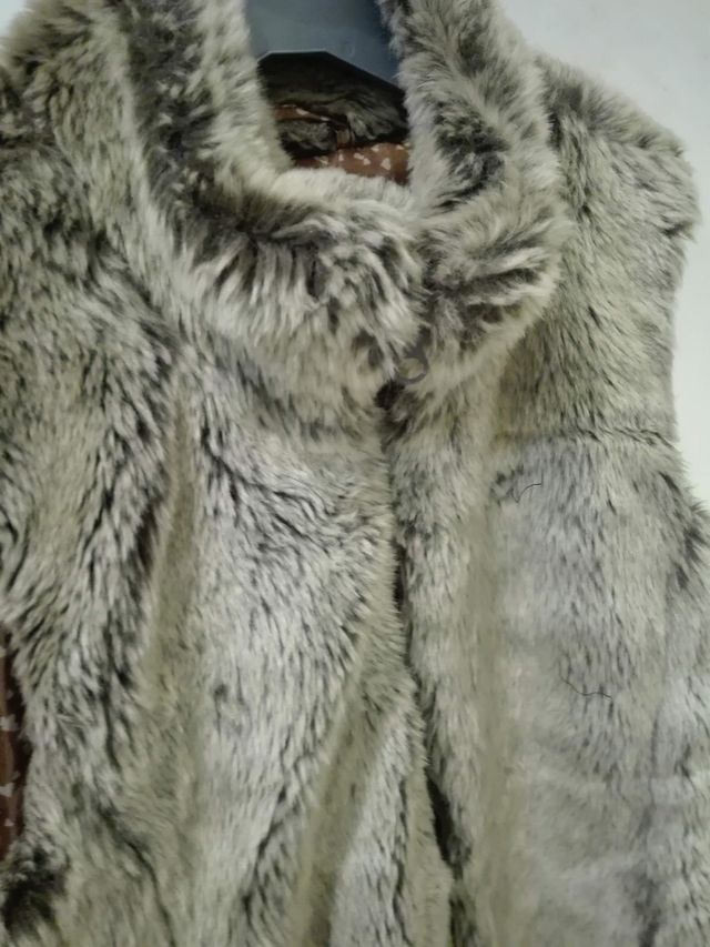 Chaleco piel niña chica