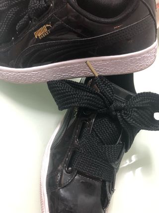 puma basket negros