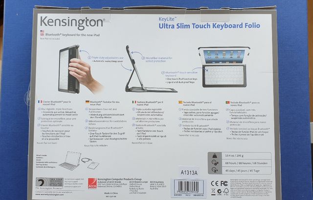 Teclado Kensington ultra slim touch keyboard folio
