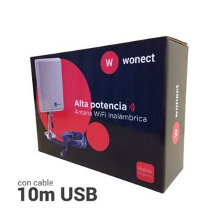 Antena WiFi Wonect 10 Metros USB W6 Con 10 Metros De Cable Activo