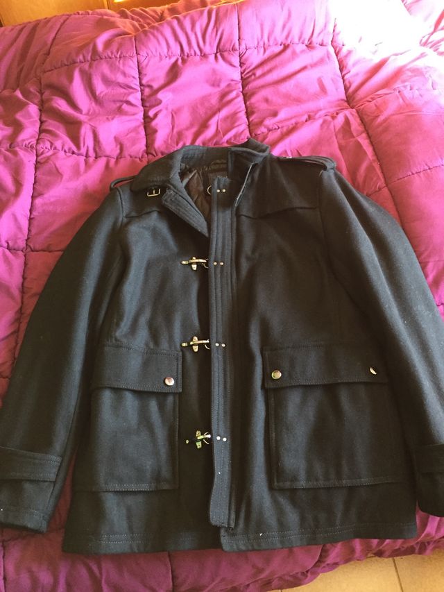 Chaqueta parka negra invierno Zara