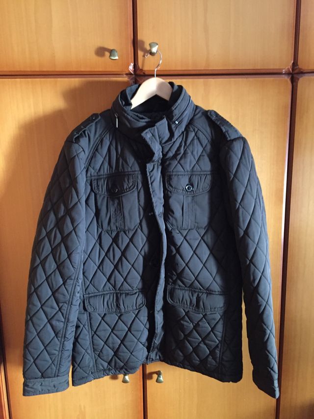 Chaqueta acolchada verde botella