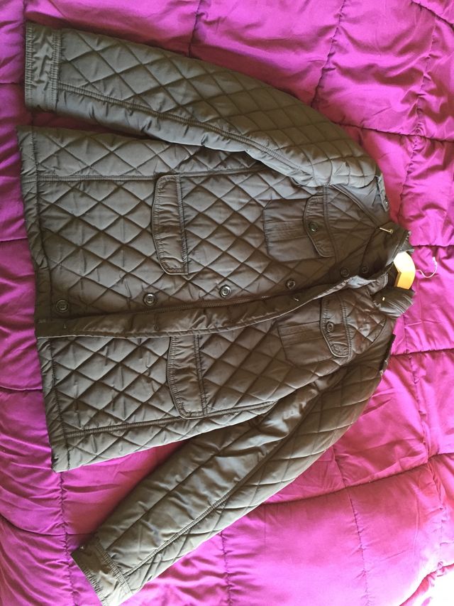 Chaqueta acolchada verde botella