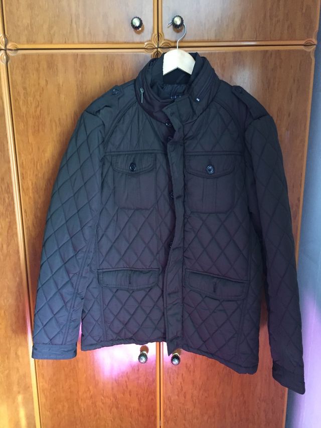 Chaqueta acolchada verde botella