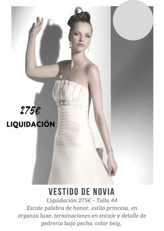 vestido de novia de segunda mano por 175 € en pilar de la horadada