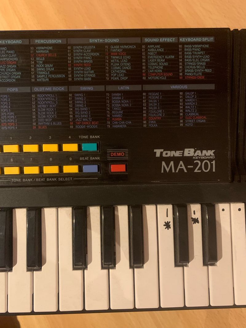 Ma 201 Casio Tone Bank Ma 130 Casio Tonebank Keyboard Ma 101 Casio