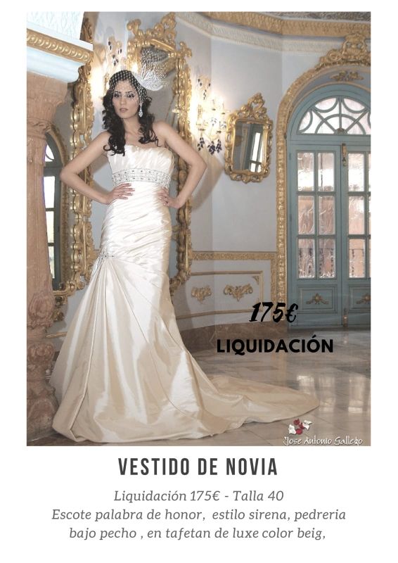 vestido de novia de segunda mano por 175 € en pilar de la horadada