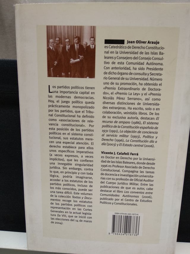 Los Estatutos de los partidos políticos españoles