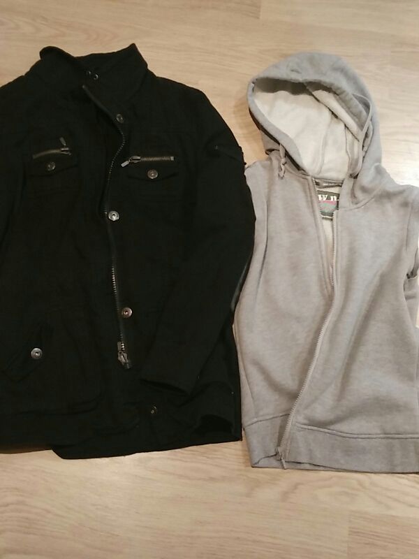 Dos jaquetes en una. Chaleco+jaqueta. Talla M.
