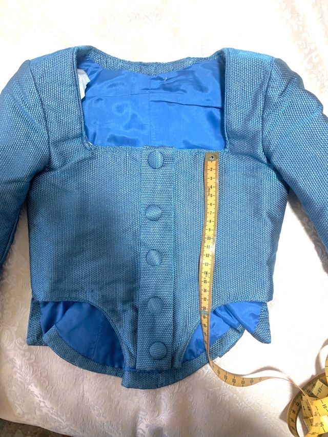 Corpiño fallera niña manga larga y zapatos