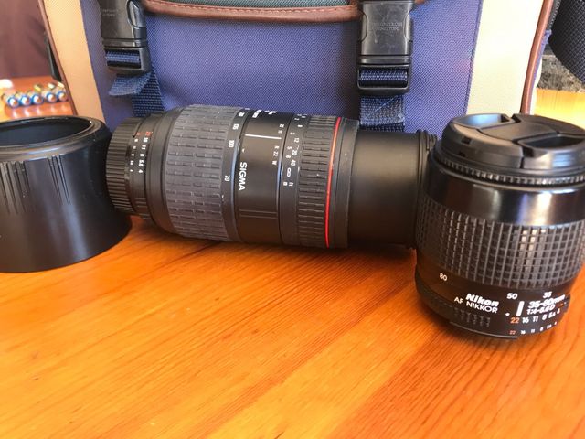 Packs objetivos y bolsa