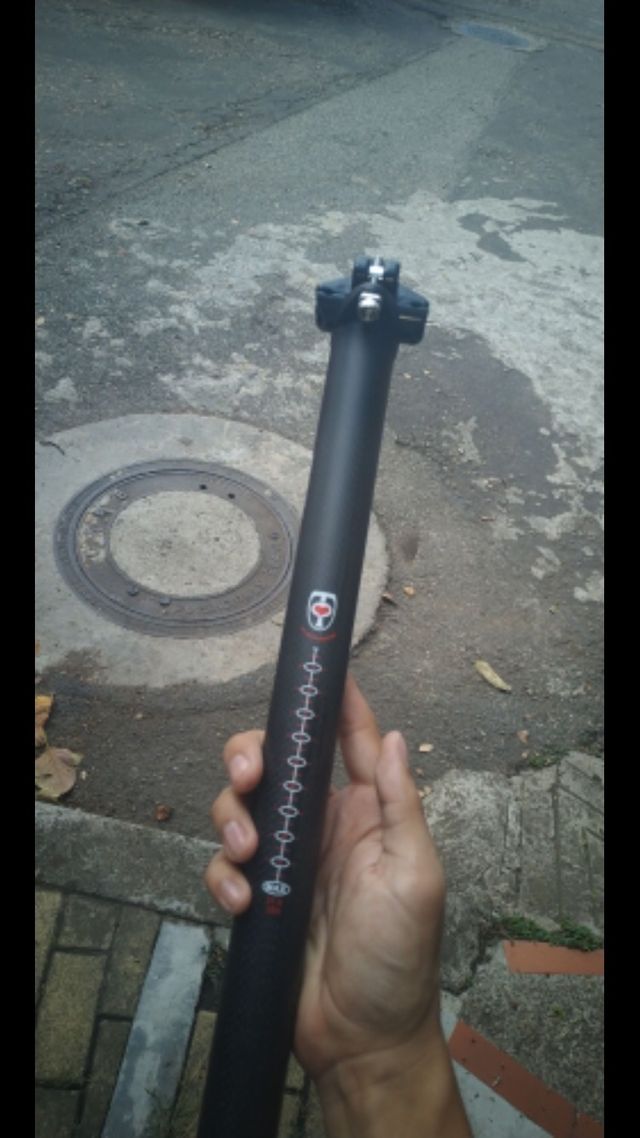 Tija carbono 30,8x450mm