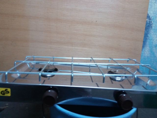 cocina camping acero inoxidable