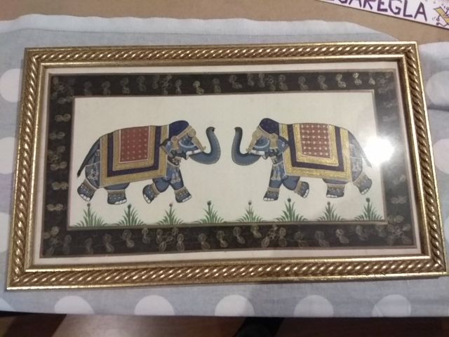 Cuadro lamina elefantes