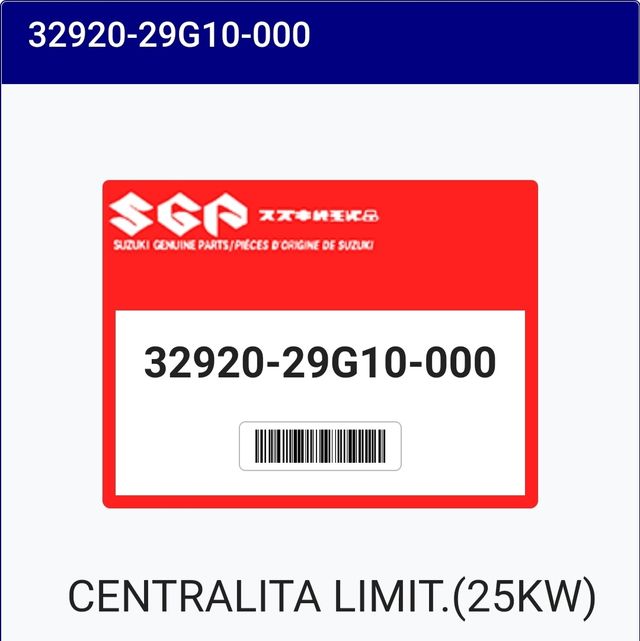 Centralita cdi Suzuki gsxr, limitación A2