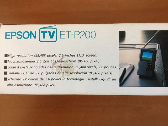 Televisor portátil de bolsillo Epson ET P200