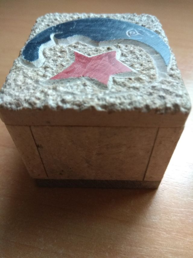 Caja de mármol con luna