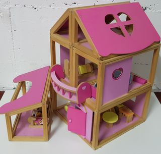 casa de muñecas de madera toysrus