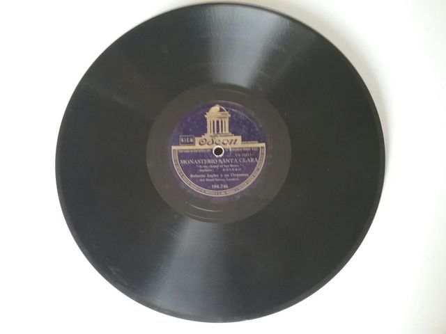 Disco de pizarra antiguo ODEON