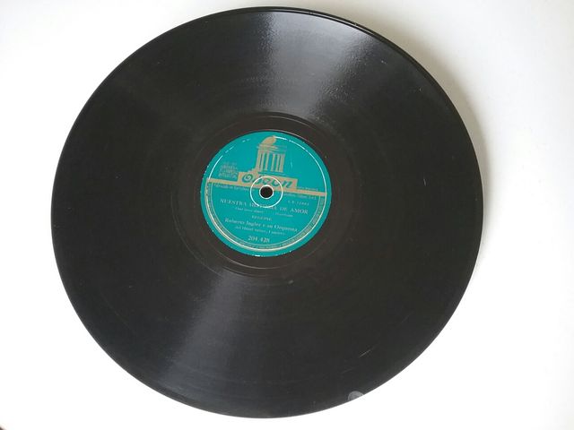 Disco de pizarra antiguo ODEON