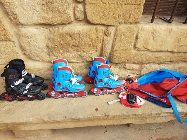 3 pares de patines Infantiles 30/32 32/34 34/36