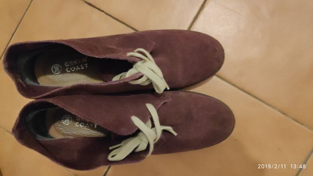 Botines piel talla 38, Green Coast