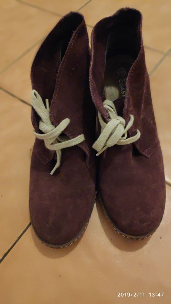 Botines piel talla 38, Green Coast