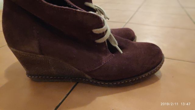 Botines piel talla 38, Green Coast