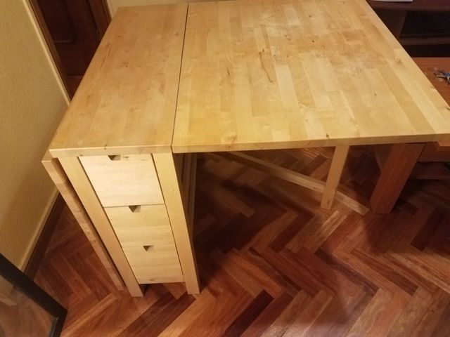 Mesa Plegable para comedor con cajones laterales de segunda mano por ... Mesa Plegable para comedor con cajones laterales de segunda mano por ...