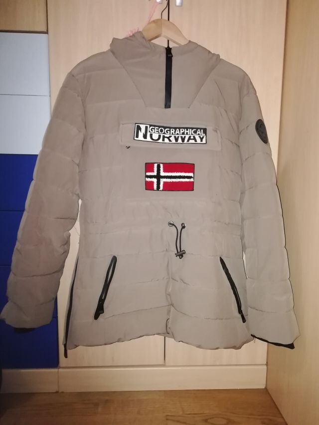 Abrigo Geographical Norway tipo parka acolchado
