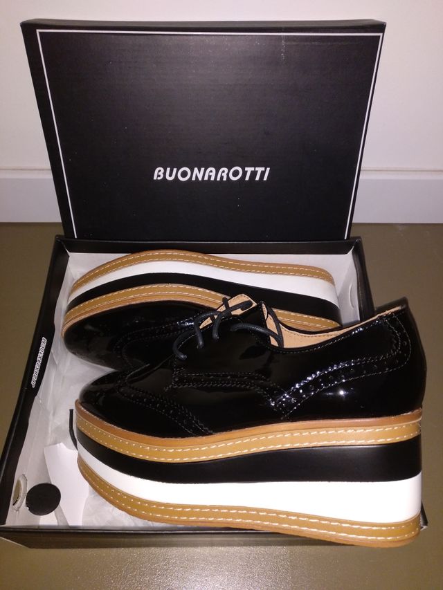 Zapatos 38 plataforma BUONAROTTI