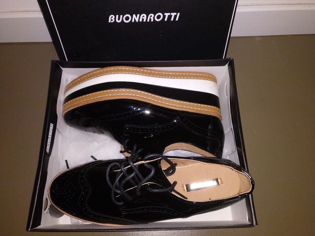 Zapatos 38 plataforma BUONAROTTI