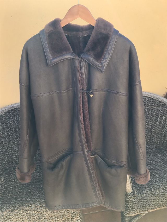 Chaquetón cuero y mutón