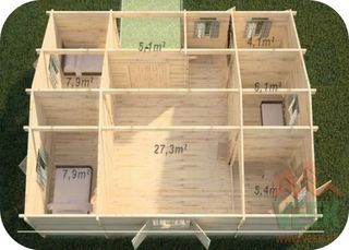 Oferta! Casa de madera modelo Inca 1