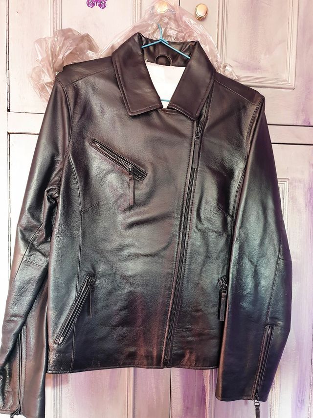 CHAQUETA PIEL NEGRA HOMBRE Y MUJER