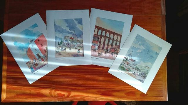 Láminas acuarela. Vicente Antona. 