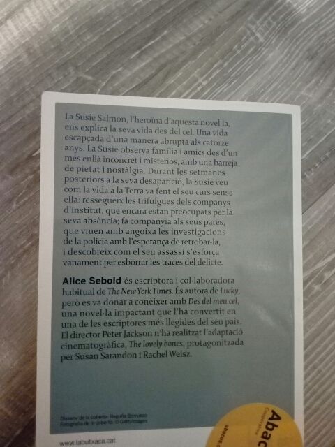 Des del meu cel, Alice Sebold