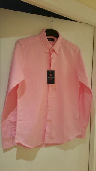 Camisa lino Álvaro Moreno, Talla 38 (S) de segunda mano por 10 EUR en San  Sebastián de Los Reyes en WALLAPOP