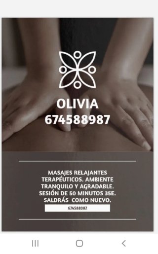 MASAJE terapéutico y relajante