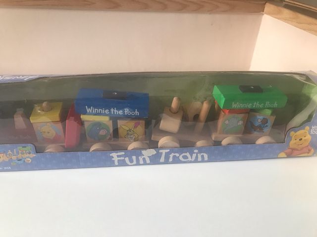 Juguete Tren Disney piezas madera