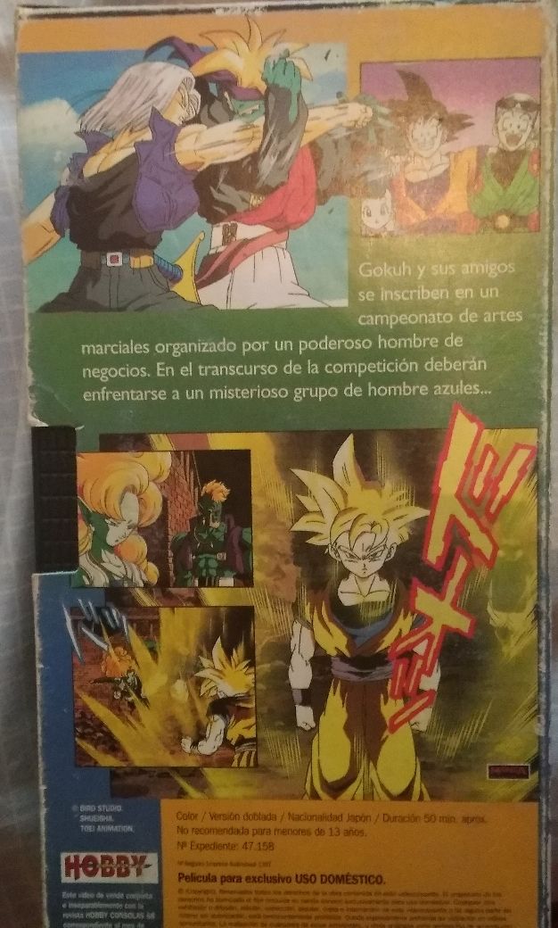 Dragón ball z en  vhs 